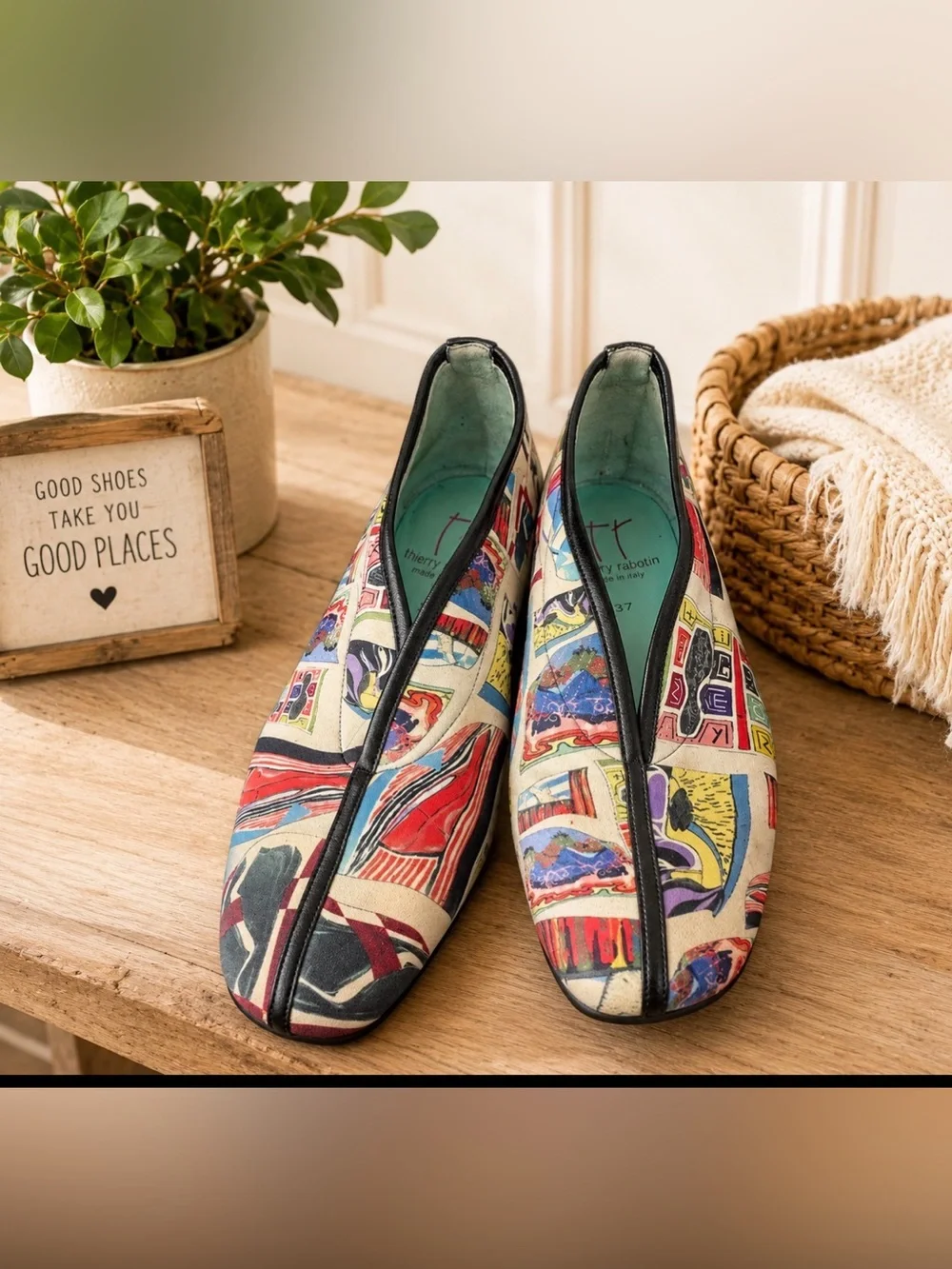 Thierry Rabotin EU 37 unique wedge shoe made in Italy